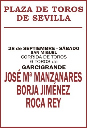 Bullfighting show on September 28th