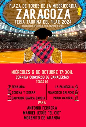 buy your tickets for october 9 in Zaragoza