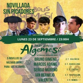 23/09 Algemesí (23:00) Novillos sin picadores PDF FILE