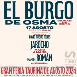 17/08 El Burgo de Osma (18:30) Novillos PDF FILE-PRINT